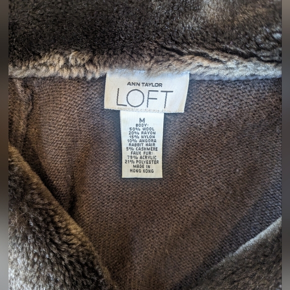 Ann Taylor Loft brown sweater size M - Picture 3 of 4